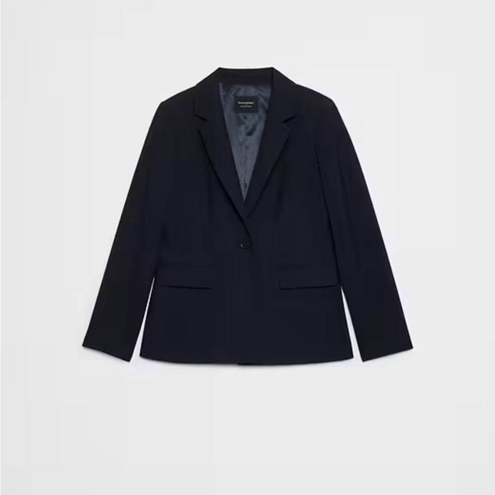 Banana Republic Factory Sculpted Stretch Blazer Navy - Size 16